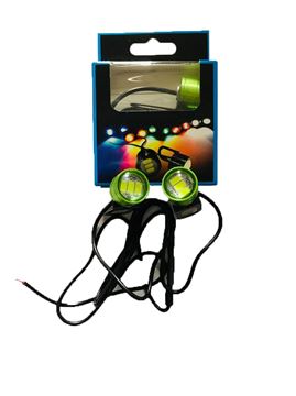 MOTOSİKLET ÇAKAR LED YUVARLAK RENKLİ ÇİFTLİ Resimi