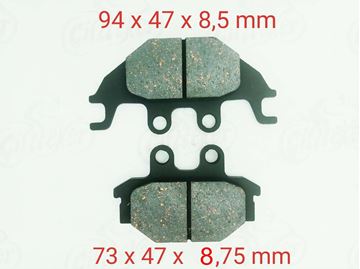 FREN DİSK BALATASI ÖN-ARKA  FA377 KYMCO MXU 250-300-300 R-500-500İ TGB BLADE 325-425-450-525-550 Resimi