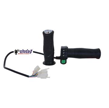 ELEKTRİKLİ BİSİKLET GAZ KOLU VİTESLİ IŞIKLI Resimi