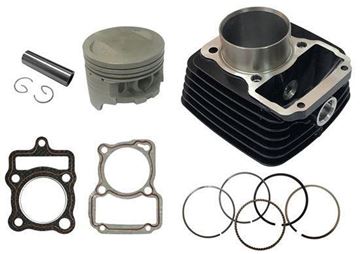 SİLİNDİR KOMPLE 13P SİYAH CG 125 56,50 MM ''ATG SEKMANLI'' Resimi