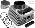 SİLİNDİR KOMPLE GRİ 15P BOY:69MM CG150 65,50 MM Resimi