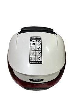 ARKA ÇANTA 33 L SIRTLIKLI PREMIUM KARBON BEYAZ - WOGEN Resimi