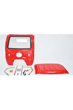 PİKAP KABİN KIRMIZI 3 TEKERLİ PVC Resimi