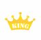 STİCKER KİNG YAPIŞTIRMA 10*6 GOLD Resimi