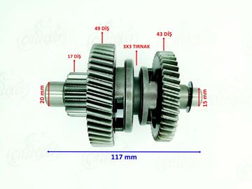 ŞANZIMAN DİŞLİ SETİ ATV-LX200 GERİ VİTES YÖN DİŞLİ SETİ Resimi
