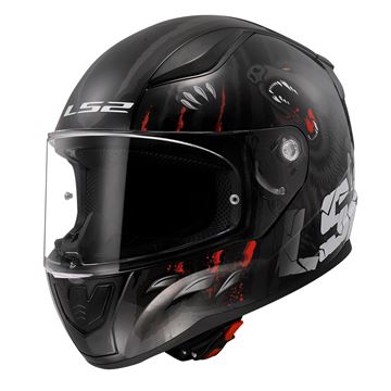 LS2 RAPID 2 CLAWN MAT SİYAH-GRİ-KIRMIZI KASK Resimi