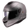LS2 STROBE 2 MAT TITANIUM KASK ÇENE AÇILIR Resimi