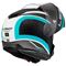 LS2 STROBE 2 VICTORY MAT TITANIUM-BEYAZ-METAL MAVİ KASK ÇENE AÇILIR Resimi