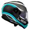 LS2 STROBE 2 VICTORY MAT TITANIUM-BEYAZ-METAL MAVİ KASK ÇENE AÇILIR Resimi