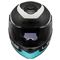 LS2 STROBE 2 VICTORY MAT TITANIUM-BEYAZ-METAL MAVİ KASK ÇENE AÇILIR Resimi