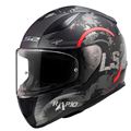 LS2 RAPID 2 CIRCLE MAT SİYAH-KIRMIZI KASK Resimi