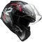 LS2 RAPID 2 CIRCLE MAT SİYAH-KIRMIZI KASK Resimi