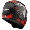 LS2 RAPID 2 RAVEN MAT SİYAH-BEYAZ-KIRMIZI KASK Resimi