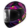 LS2 RAPID 2 ATHENA SİYAH-MOR KASK Resimi