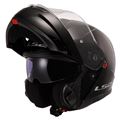 LS2 STROBE 2 PARLAK SİYAH KASK ÇENE AÇILIR Resimi